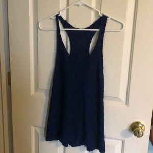 Blue hollister tank top